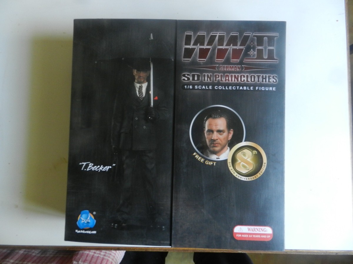 【未開封】1/6 did 3R ドイツ第二次世界大戦ベッカー SD プレーン服 1/6 DID 3R GERMAN WWII BECKER, SD IN PLAIN CLOTHES MINT IN BOX