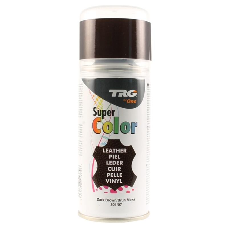 TRG Super Color Dye Leather Synthetic Vinyl Shoes Seat Spray Paint DARK BROWN