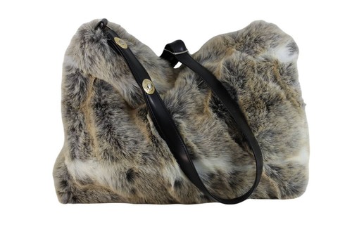 LONI Womens Hobo Shoulder Bag Handbag in Luxury Faux Fur Animal Print - Picture 3 of 25
