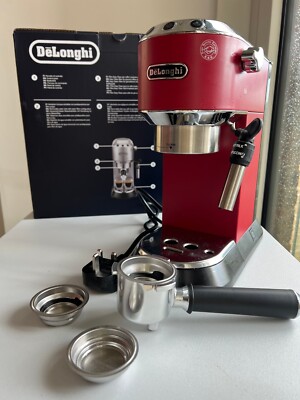 De'Longhi EC685R Dedica Style Coffee Espresso Machine, Red,