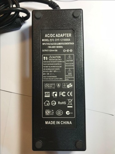UK Replacement 12V 10A 4 Pin AC-DC Power Adaptor for Qnap TS-419 Mini-Server - 第 3/7 張圖片