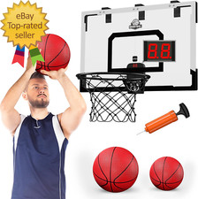 24" X 16" Large Basketball Hoop Indoor for Adults over the Door Basketball Hoop