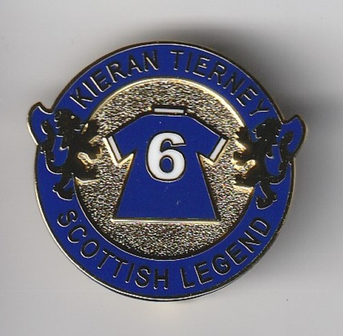 Scotland " Scottish Legend Kieran Tierney " - lapel badge brooch fitting