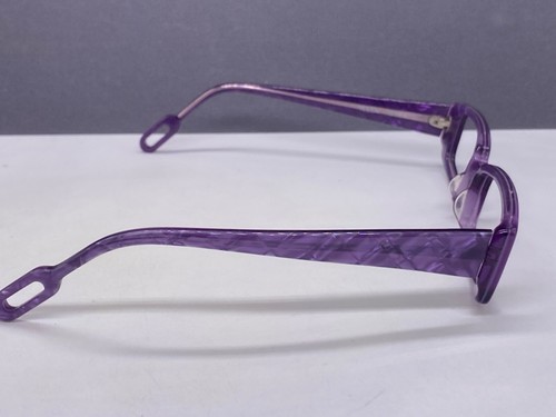 Anne Valentin Eyeglasses Frames Woman Lila Eckig Vintage Karo Cat Eye Yelen - Picture 14 of 17