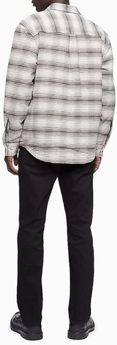 *NUOVO CON ETICHETTE* Jeans Calvin Klein Uomo CKJ 035 Vestibilità Dritta (Nero,32x30) - Foto 3 di 3
