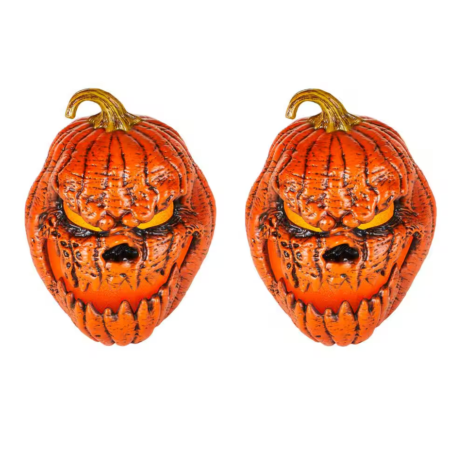 Halloween Decoration 2 Pack 21 in Grimacing JackOLantern eBay