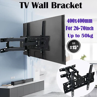 MARKENLOS Supporto TV da Parete Supporto da Parete LCD LED TV 26-70 Pollici Girevole Inclinabile 50KG