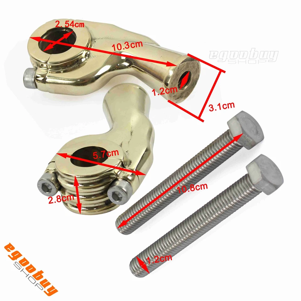 Elevador de manillar de motocicleta de 7/8" para Harley Dyna Café Racer Bobber Universal Foto 3 de 4