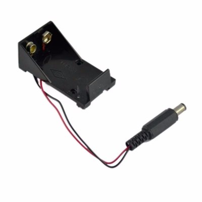 9V KEYES Plastic Battery Storage Box Case Holder Wire With Plug 5.5x2.1mm 