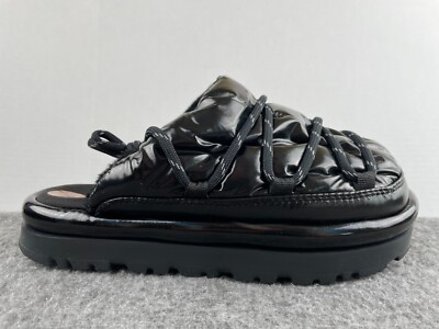 UGG Hi Shine Spaceslider Women's Slide Slippers Black Sizes 7, 8 BRAND NEW