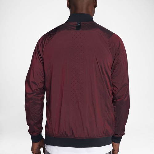 SZ 2XL π₯π Nike Men's Sportswear Tech Hypermesh Varsity Jacket Red 832190-677 - Picture 5 of 12