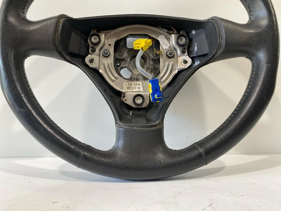 B6 2004 2005 Audi S4 Steering Wheel Black Leather OEM (TL) — 第 4/4 张图片