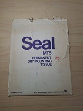 Seal MT5 Permanent Dry Mounting Tissue 8x10 - 25 Sheets approx 20 left 