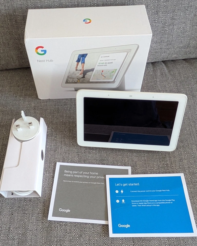 Google Nest Hub 1. Generation Smart Home Display 7 Zoll Kreide