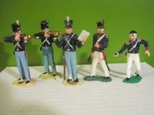 MARX WARRIORS OF THE WORLD 5 INJURED MEXICAN WAR ALAMO 60mm PLASTIC TOY SOLDIERS
