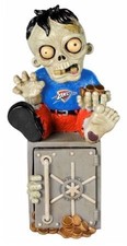 Oklahoma City Thunder Zombie Figurine - On Logo CO