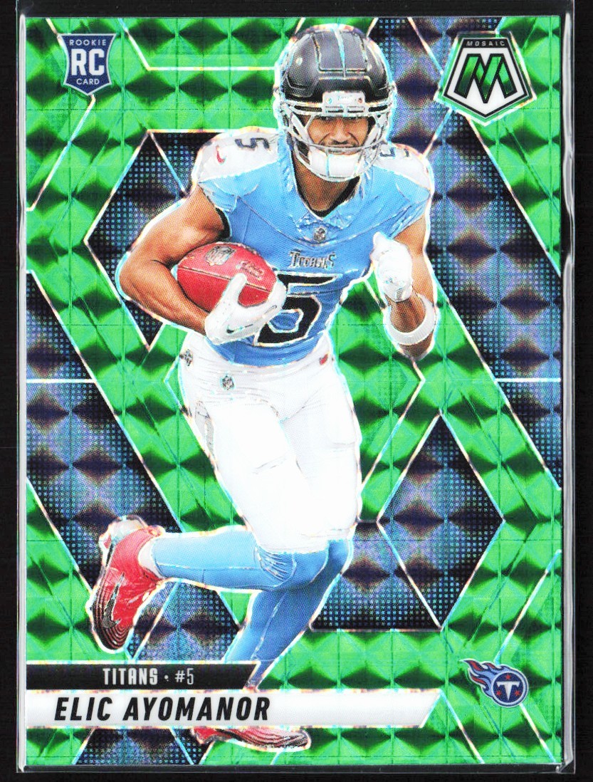 2025 Panini Mosaic Green Elic Ayomanor RC #333