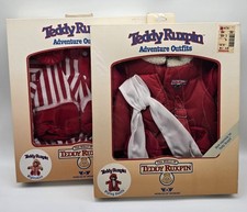 Vintage Teddy Ruxpin Adventure Outfits Nightshirt Flying Unused Boxes 1985 80s
