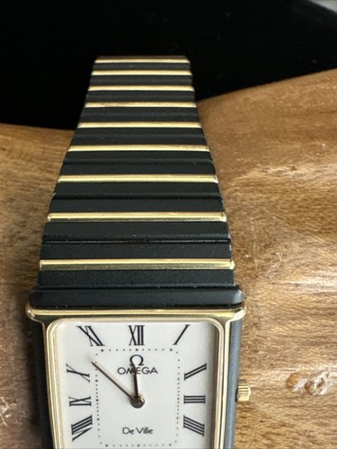 OMEGA De Ville Tank Rare MR 191.0221 " Quartz Cal 1450 Roman White Dial 24 mm - Picture 5 of 17