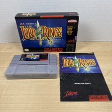 J.R.R. Tolkien's Lord of the Rings Vol 1 SNES CIB Box Manual Game
