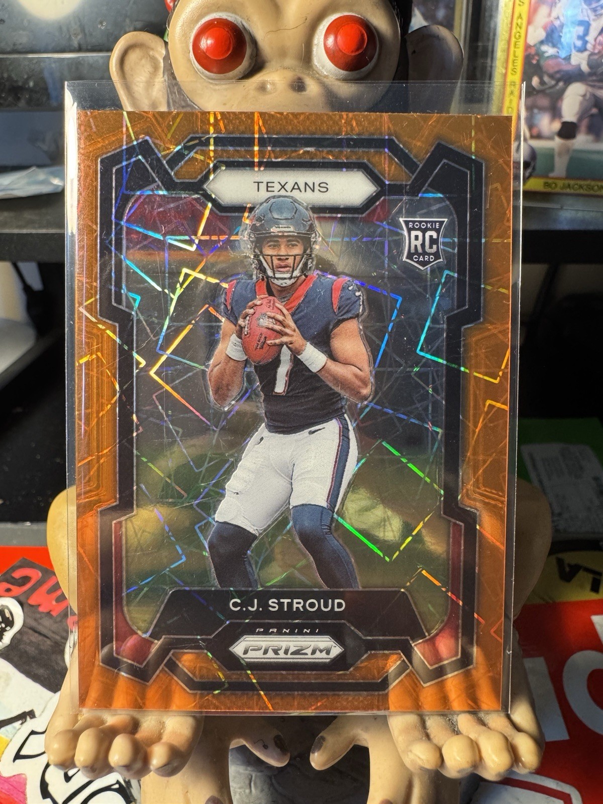 2023 CJ Stroud Orange Laser Prizm SP RC #339 Houston Texans