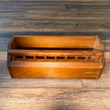 Vintage 1992 House of Lloyd Wooden Wall Cassette Tape Holder Rack