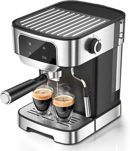 20 Bar Espresso Machine with Milk Frother & LED Touchscreen, 61oz Tank