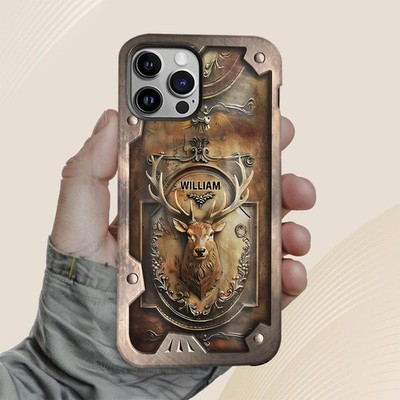 Personalized Hunting Deer Wildlife Tough Phone Case Cover iPhone 17 16 15 14 13