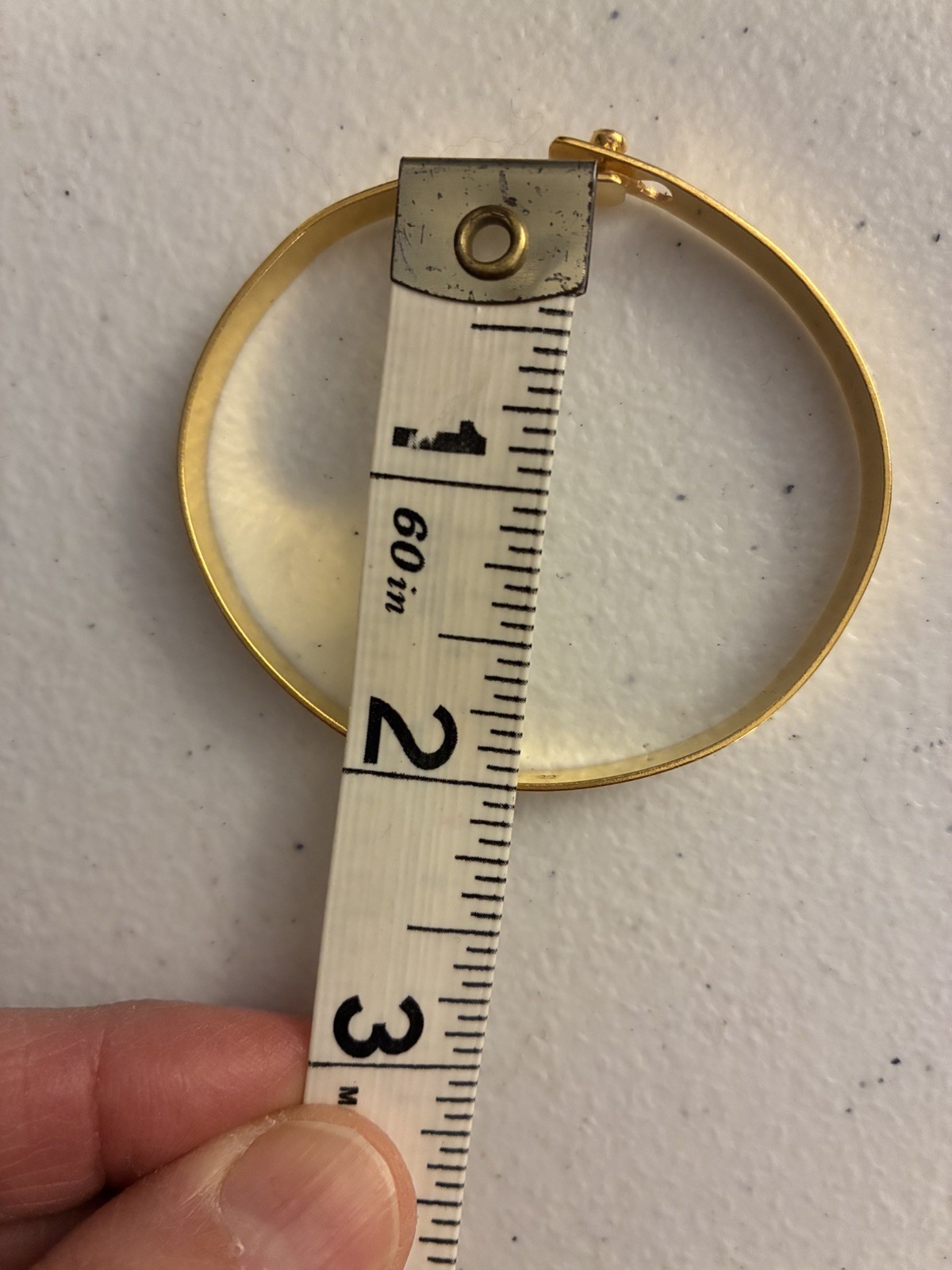 22k Yellow Solid Gold Modern Bangle Bracelet 7" /… - image 3