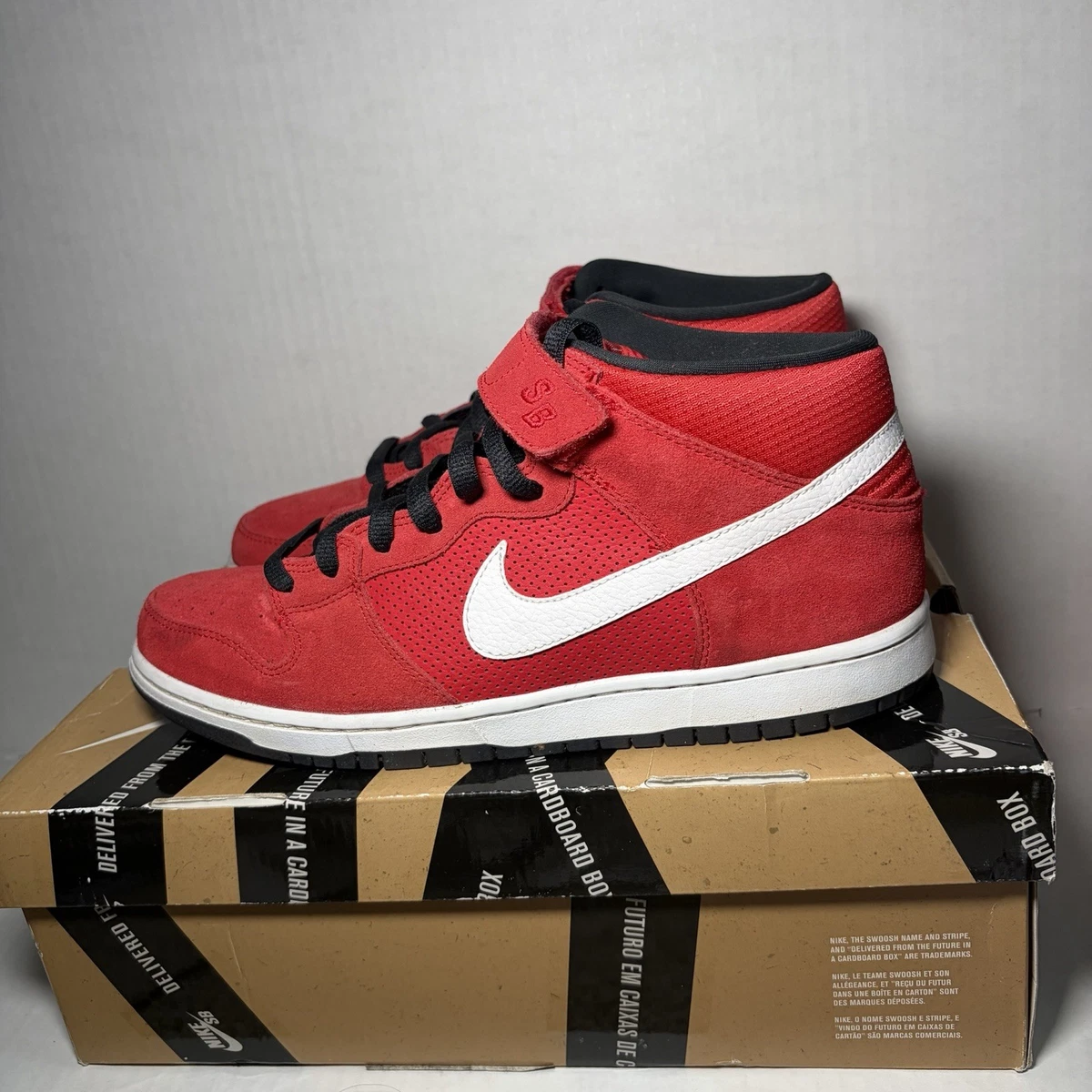 Nike SB Dunk Mid Pro Red - 314383-610 for Sale | Authenticity
