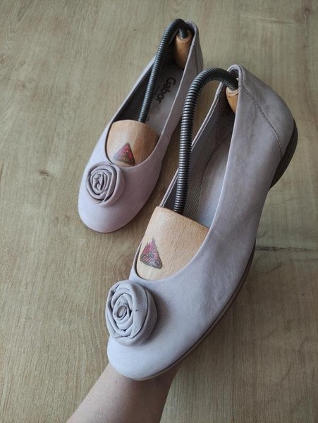 Women Gabor Heels Beige Leather 38 #7UFB