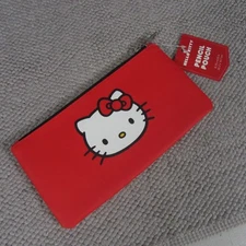 Red Hello Kitty Pencil Case Make Up Bag Cosmetic Zipper Case School Stationary