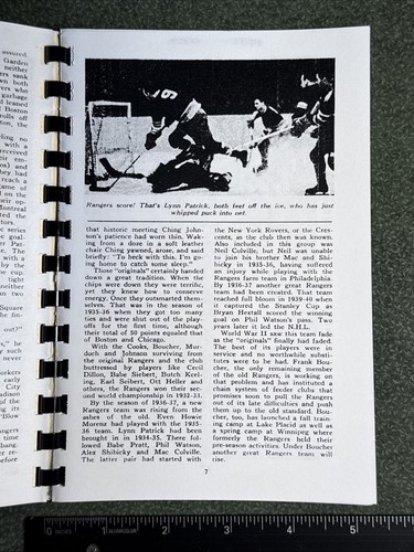 Magazine Et Programme De Hockey 1948 New York Rangers - Madison Square Garden, Vintage, état Excellent