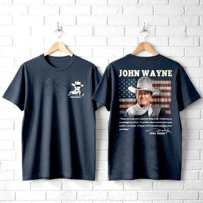 #ad #ad John Wayne Tomorrow is Most Important Men#x27;s T Shirt $38.50
