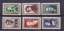 FRANCE 1951 RELIEF FUND SET ( 6 ) MNH CAT £75