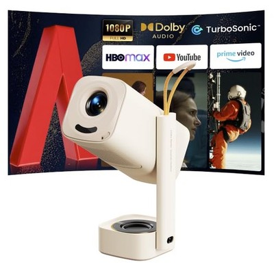 Yaber T1 Pro4 Mini Projector with WiFi and Bluetooth, Dolby Audio & Turbo Son...