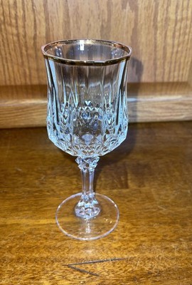 Longchamp Gold by D Arques-Durand 6oz crystal wine glass