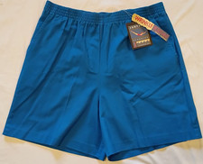 JANTZEN Womens Swim Shorts Vintage Blue Size 18 Made in USA 100 Cotton NEW NWT
