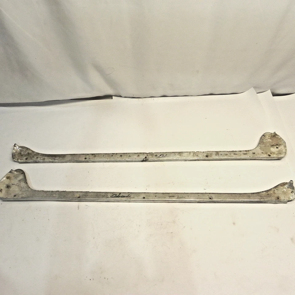 1954 CADILLAC ELDORADO LEFT & RIGHT SILL PLATES PAIR USED - Image 3 of 4