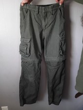 Boy Scouts Of America Uniform Green Convertible Canvas Cargo Pants Shorts Youth