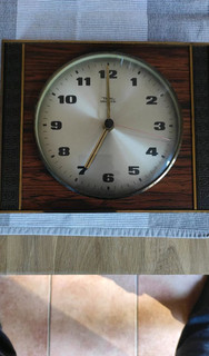 Diehl Living Room Clock Wall Clock Wood Effect Faulty