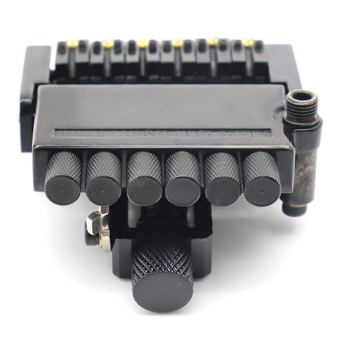 Ponte Tremolo Chitarra Elettrica Senza Testa 6 Corde con String Locks Nero Set foto 5