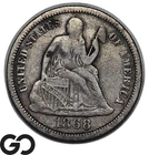 1868 Seated Liberty Dime