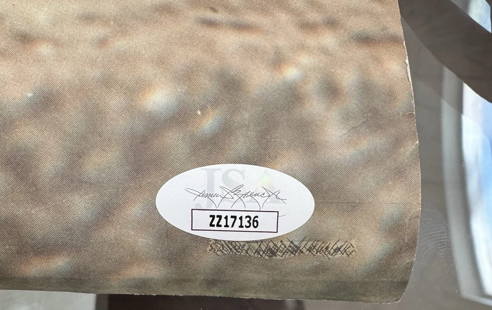 Mickey Mantle Autographed Poster Lefty Batting Stance HOF Yankees JSA Signed  - Image 4 of 4