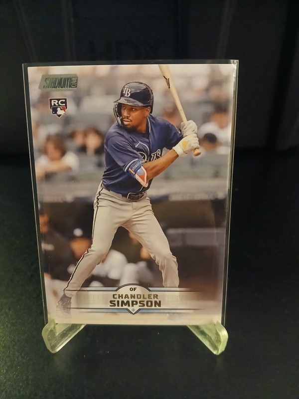 2025 Topps Stadium Club 103 Chandler Simpson Tampa Bay Rays RC