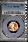 1964 Lincoln Memorial Cent- PCGS PR67 Red- Lustrous- No Reserve #SLA677 — photo 1