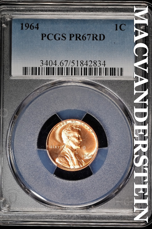 1964 Lincoln Memorial Cent- PCGS PR67 Red- Lustrous- No Reserve #SLA677