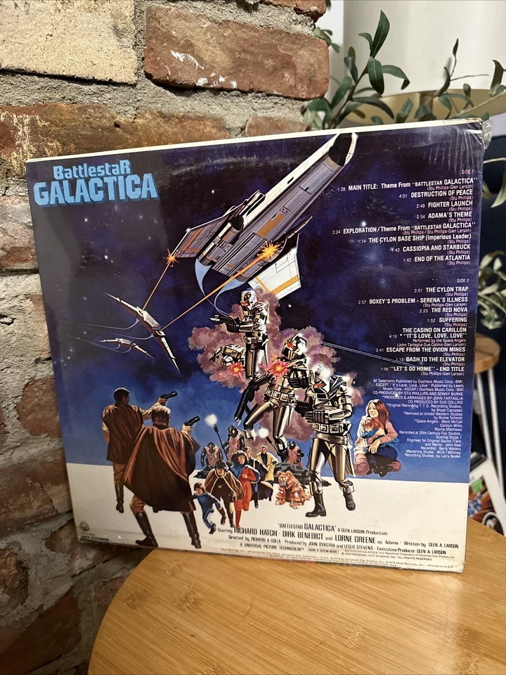 The Saga Of Battlestar Galactica, &  Original soundtrack Vinyl, MCA PROMO (1979) - Image 2 of 4