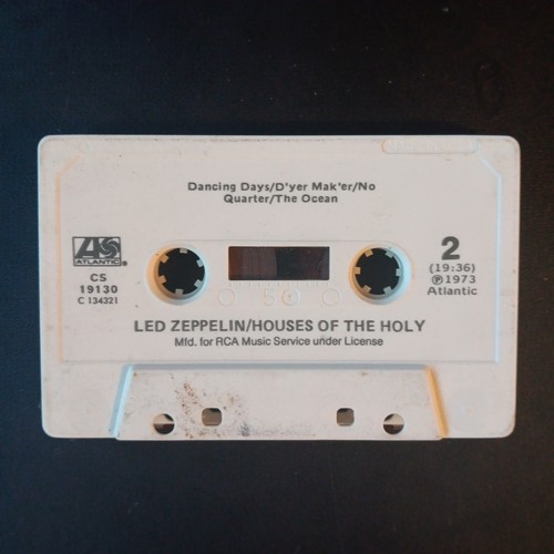 Led Zeppelin Houses of the Holy Cassette 1973 Pre-Owned Tested Working - Picture 6 of 12