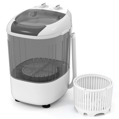 Portable Washing Machine,5.5 lbs Mini Top Load Washer w/ Removable Spin-Dry Tub